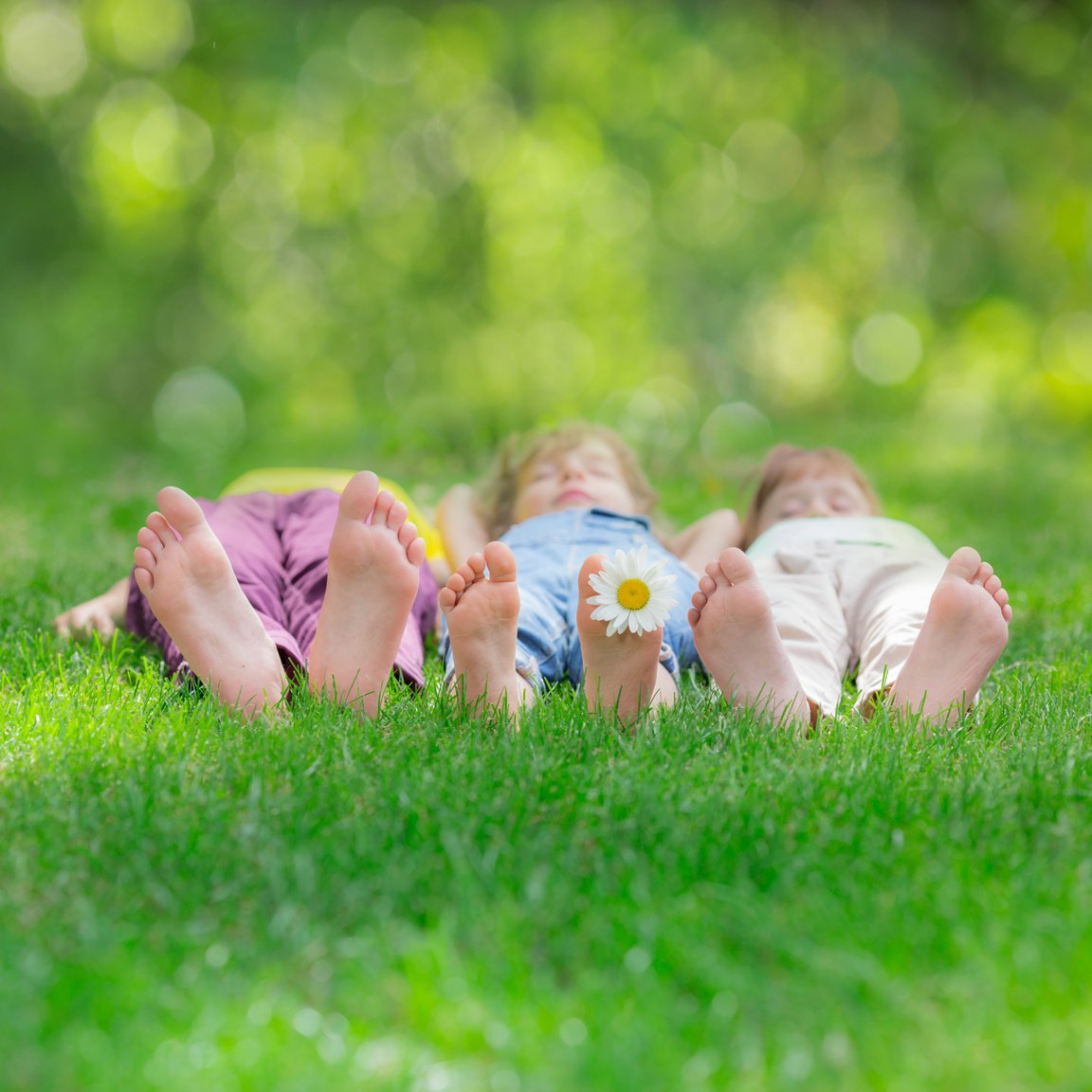 Children Playing Outdoors